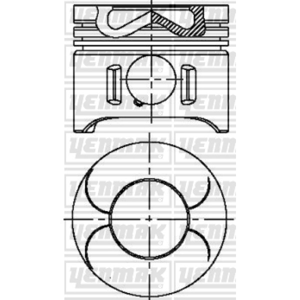 YENMAK 31-4718-0 Piston Segman (Adet) Std 98- C-Seri (W202-W203) E-Seri (W210) Sprinter-Vito *88,01*