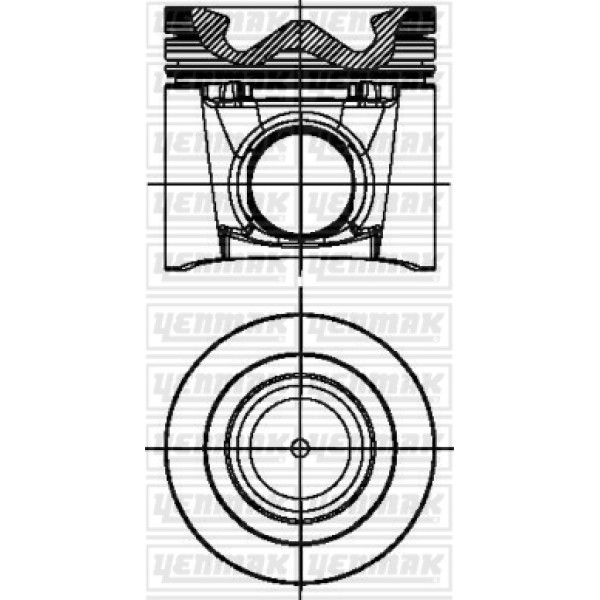 YENMAK 31-4836-0 Motor Piston Segman Std Takım Fuso Canter 3,0 12- Euro5 Motor - Boxer III Jumper II