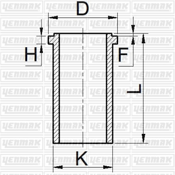 YENMAK 51-65370-0 Silindir Gömlek 102,00 Mm Std Cummıns 6 Bt Aa 5.9 / 4 Bt 3.9 Euro 1 / Bmc Fatih 20