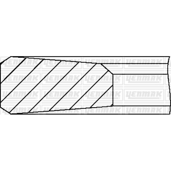 YENMAK 91-9479-0 Piston Segmanı 130,00Mm Std Scania P-G-R-T 400 25.6280 Dc13 Euro 5 