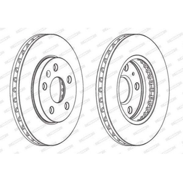 Ferodo Ddf1721C On Fren Diski Havalı Opel Insignia 16 Inch Jant Icın