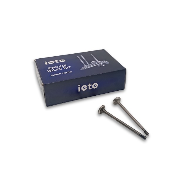 IOTO-10901-12601 Subap Takımı 8 Emme - 8 Egzoz Nitrasyonlu Fiat Opel 1.3 Multijet EURO4 Emme 22X6X109.3 Egzoz 22X6X109.3