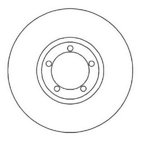 Auto Fd13018 Fren Diski &Ouml;n Transit T12 254X24.5 5 Delık Havalı 