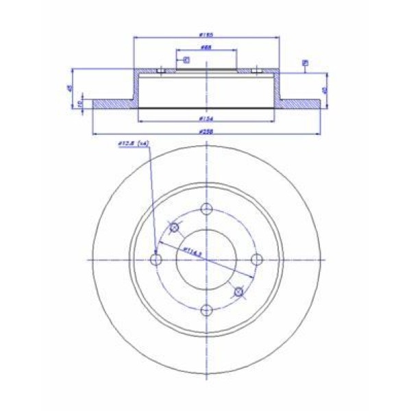 Auto Fd26538 Fren Diski Arka Primera P10 90- 
