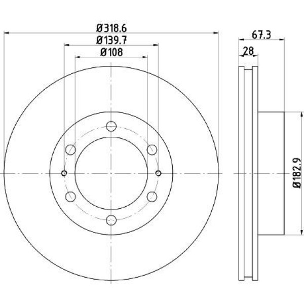 Auto Fd34575 Fren Diski &Ouml;n Hilux 15- 