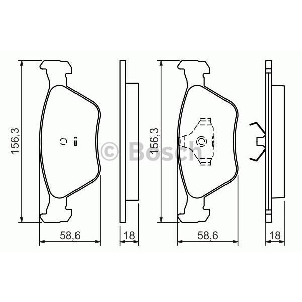 Bosch 986424200 Fren Balatası &Ouml;n Escort Vı Vıı 92-