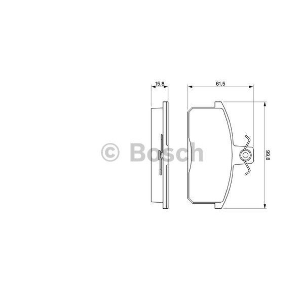 Bosch 986424274 Fren Balatası &Ouml;n Seat Terra 0.9 1.3D 1.4D 87-