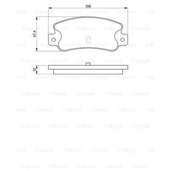 Bosch 986461770 Fren Balatası Arka Alfa Romeo Tempra Sw 97-
