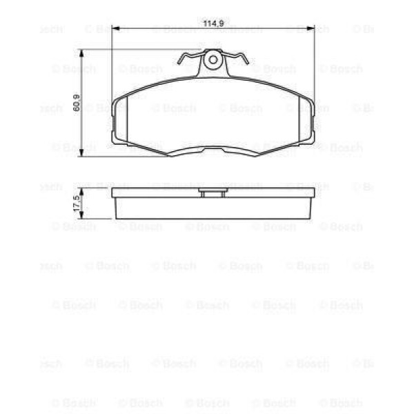 Bosch 986468613 Fren Balatası &Ouml;n Wva 20861 Skoda Favorıt 90-
