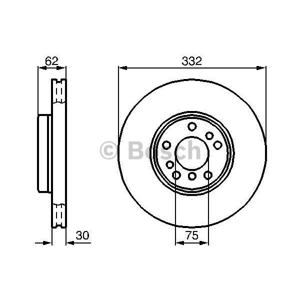 Bosch 986478974 Fren Diski &Ouml;n Bmw X3  E83 06-