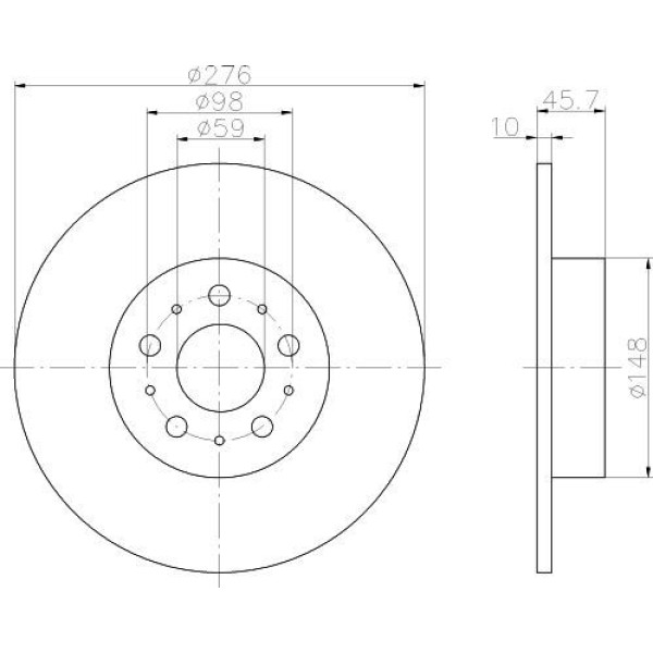 Bosch 986479120 Fren Diski Arka 156 97-