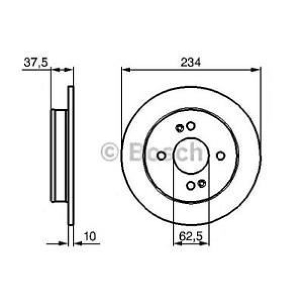 Bosch 986479256 Fren Diski Arka İ10 08-