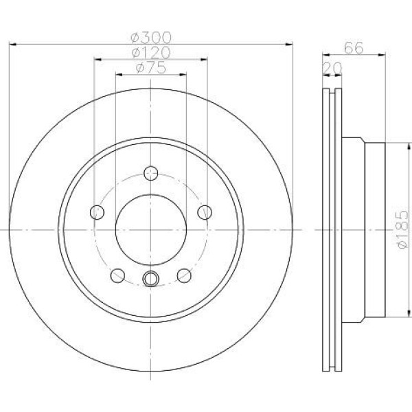 Fren Diski Arka Bmw 1 E81 05-; Bmw 3 E91 E92 E93 05-; Bmw X1 E84 09-; 