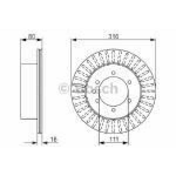 Bosch 986479385 Fren Diski Arka Patrol 88-
