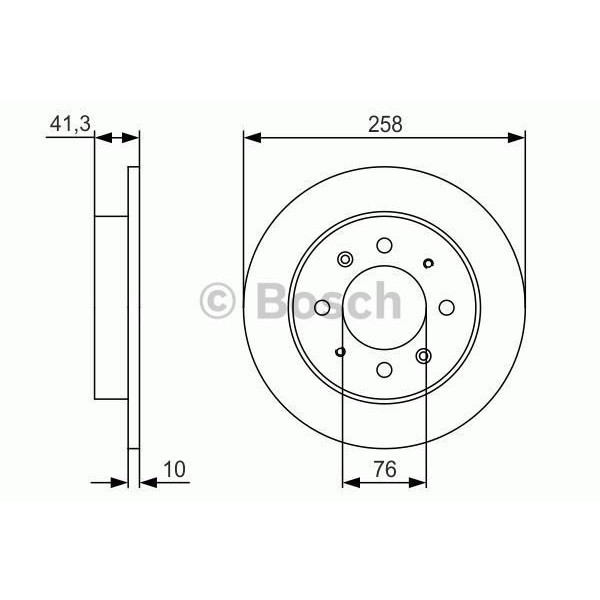 Bosch 0986479S57 Fren Diski Arka Cerato 04- 