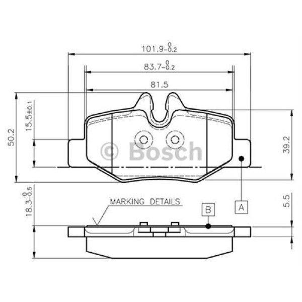 Fren Balatası Arka Vıano 03-; Vıto W639 03-; 