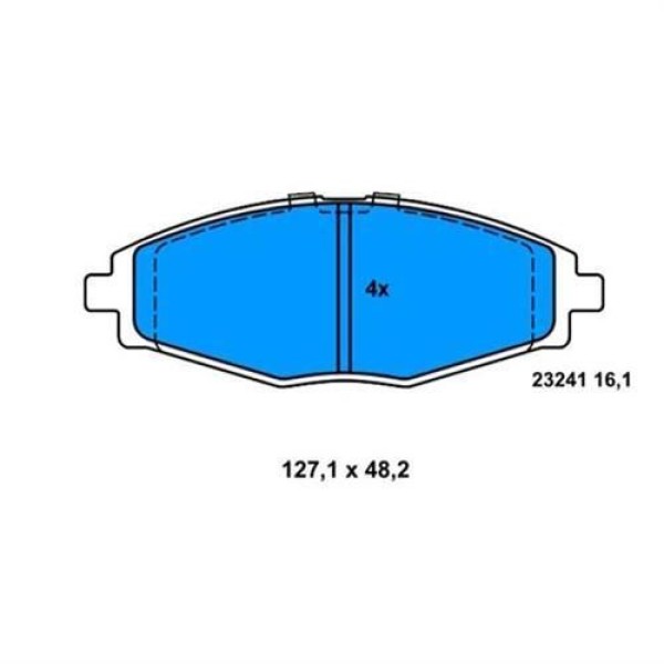 Bosch 986495224 Fren Balatası &Ouml;n Kalos 1.2 1.4 1.4 16V Sedan 1.4 16V 03 05- 