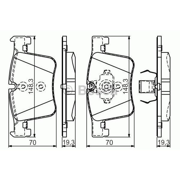 Bosch 0986Tb3149 Fren Balatası &Ouml;n Bmw 2  F22 F23 Bmw 3  F30 F31 F34
