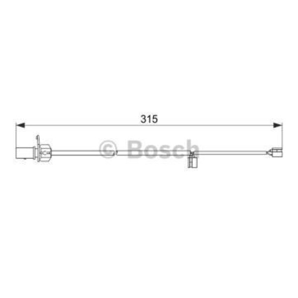 Bosch 1987474518 Fren Balata Fişi Arka Ikaz Kablosu A6 11-
