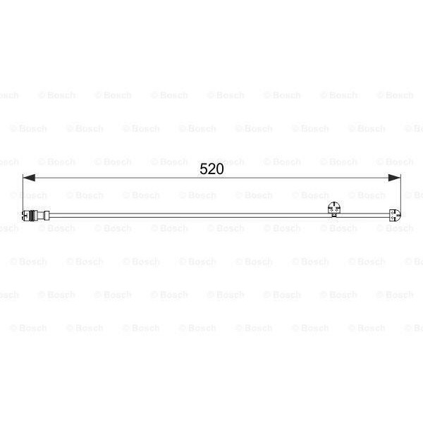 Bosch 1987474571 Fren Balata Fişi 525Mm 911 3.6 Carrera 4 08-