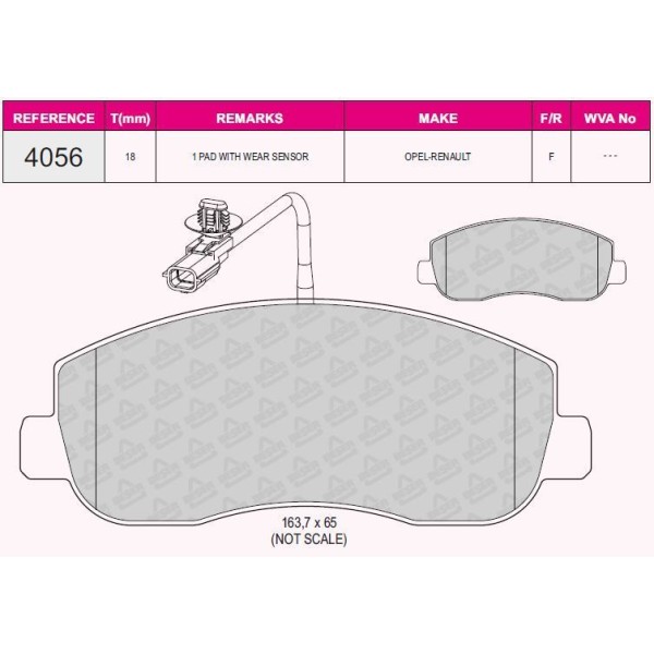 Fren Balatası &Ouml;n Master III 2.3DCI 2.10-;13-; Movano 2.3CDTI 5.10-;14-; Nıssan Nv400 2.3Cdı 11-; 