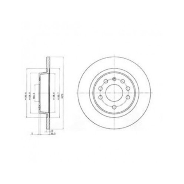 Delphı Bg3731 Fren Diski Arka Croma 05- 