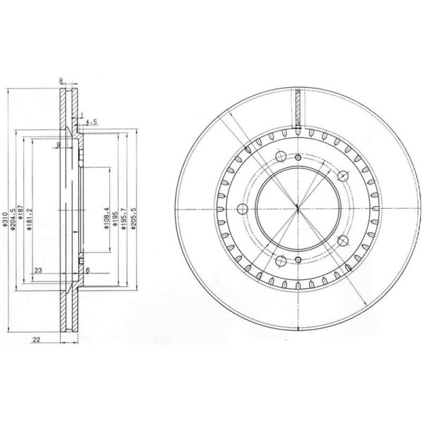 Delphı Bg3821 Fren Diski Set Suzukı Grand Vitara 08/98-