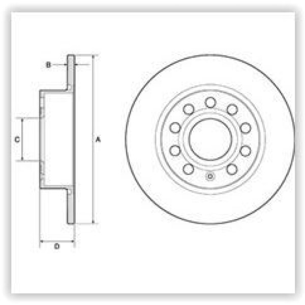 Delphı Bg3834 Fren Diski Arka Golf V 03- 