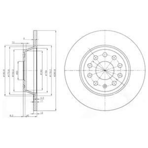 Delphı Bg3954 Fren Diski Arka Golf V 03-
