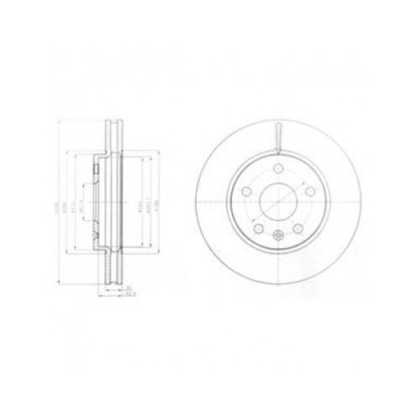 Delphı Bg4187 Fren Diski &Ouml;n Insignia 08-