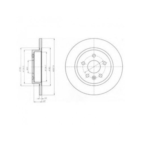 Delphı Bg4199C Fren Diski Arka Astra J 09- 