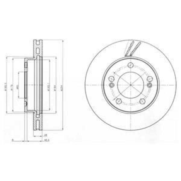 Delphı Bg4206 Fren Diski &Ouml;n Actyon 05-