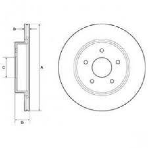 Delphı Bg4807C Arka Fren Diski Nıssan Qashqai 13-