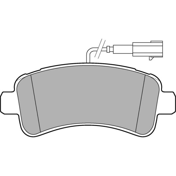 Fren Balatası Arka Fişli Ducato 06-; / Boxer 06-; / Jumper 06-; 