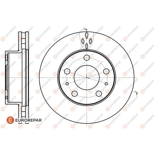 Eurorepar 1618864580 Erp Fren Disk Set