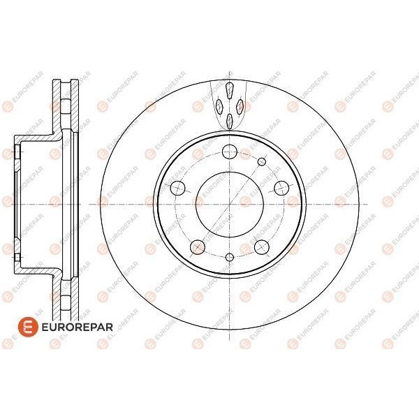 Eurorepar 1618865280 Erp Fren Disk Set