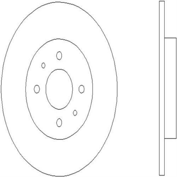 Ferodo Ddf1622 Fren Diski Arka Colt 04- 