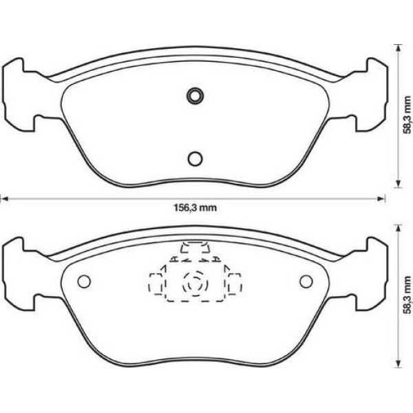 Fren Balatası &Ouml;n S70 96-;00 V70 97-;00 850 91-; 