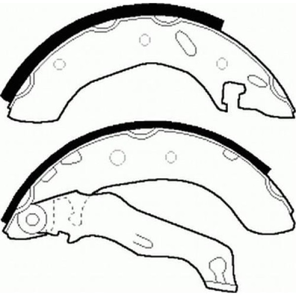 Ferodo Fsb543 Kampana Balata Fiesta IV 95- 