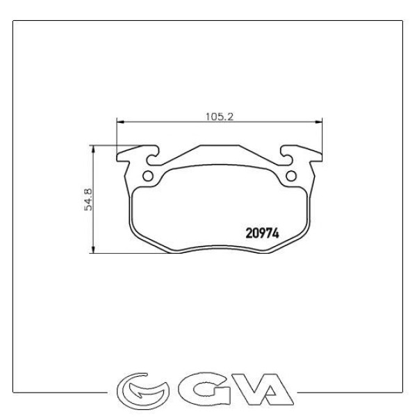 Gva 7013160 Fren Balatası Arka Clio I 90-