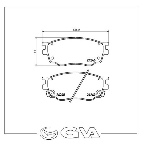 Gva 7091210 Fren Balatası &Ouml;n Mazda 6 02-