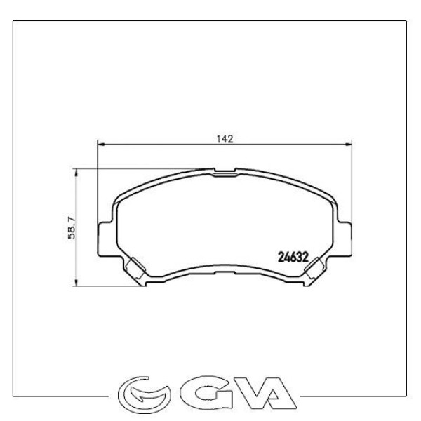 Gva 7099710 Fren Balatası &Ouml;n Koleos 08-