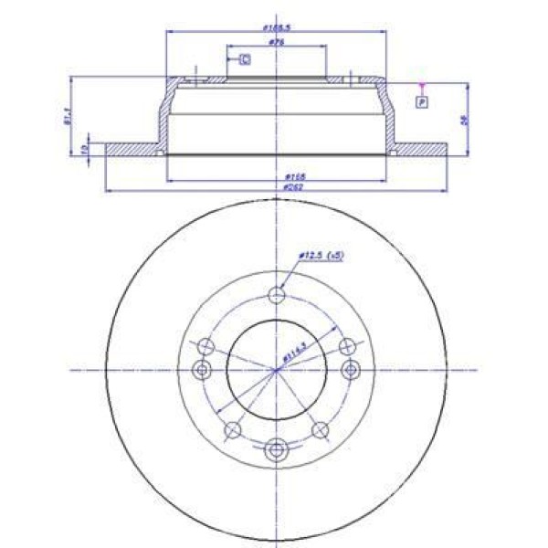 Gva Fd18564 Fren Diski Arka İ30 07- 