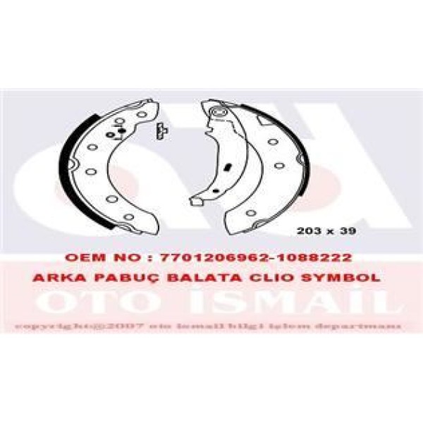 Hattat 3031372 Kampana Balata Clio Symbol II 08- 