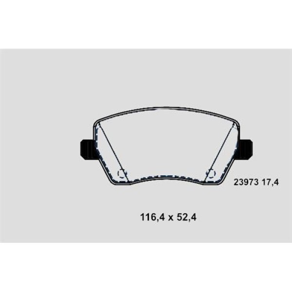 Hattat 3031639 Fren Balatası &Ouml;n Clio III Modus / Logan Mcv / Micra K12 Note 1.6