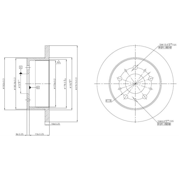 Mga 50156 Fren Diski Arka 14Q Ducato 94- 