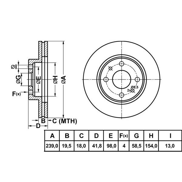 Mga 50176 Fren Diski &Ouml;n Prıora 08- 