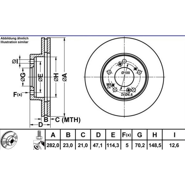 Mga 50305 Fren Diski &Ouml;n CRV 95-