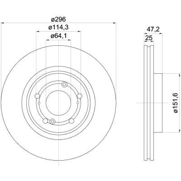 Mga 50308 Fren Diski &Ouml;n Accord VIII 08- 