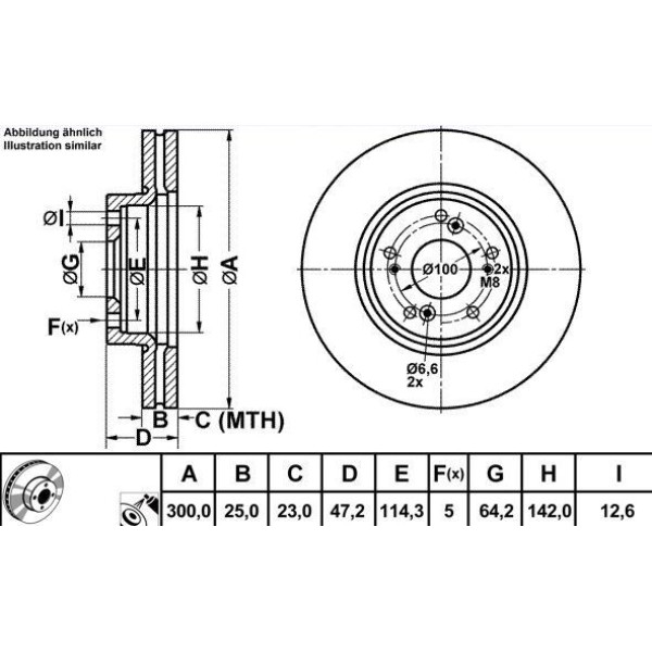 Mga 50310 Fren Diski &Ouml;n Accord Vıı 03-